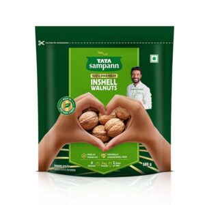 Tata Sampann Inshell Walnuts/Akhrot, Rich in Protein, Dietary Fibre & Magnesium, Source of Phosphorus, Naturally Cholesterol Free, Nutritious Snack, 500g image