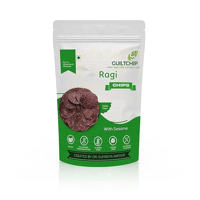 VR Organics Baked Ragi Chips - Sesame Seed 150g image